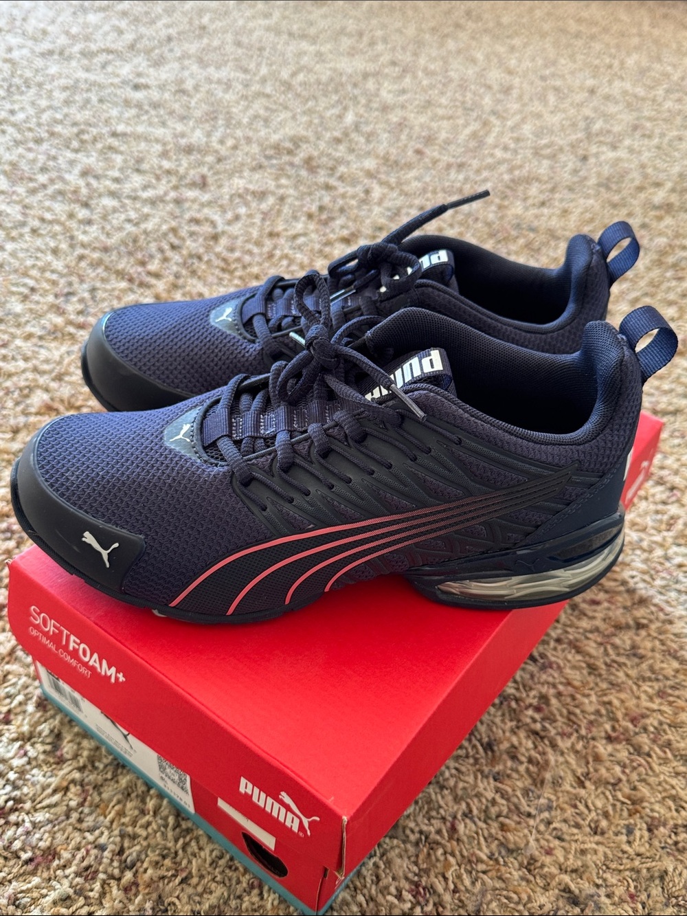 NIB Puma Wmns Voltaic Evo Wide 'Navy
Sunset Glow' Shoes | Wide Fit Sz 6.5